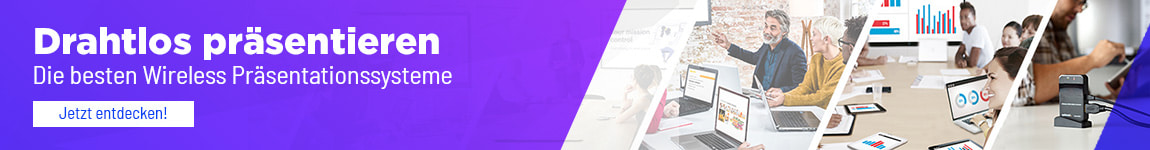 Drahtlos präsentieren - Die besten wireless Präsentationssysteme
