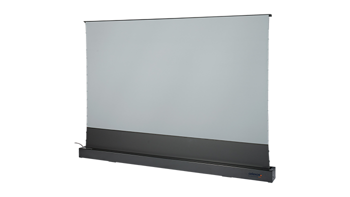 celexon CLR HomeCinema UST elektrische Boden-Hochkontrastleinwand in schwarz
