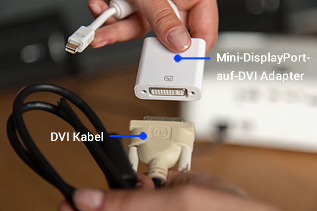 DVI Kabel und Mini DisplayPort Kabel 