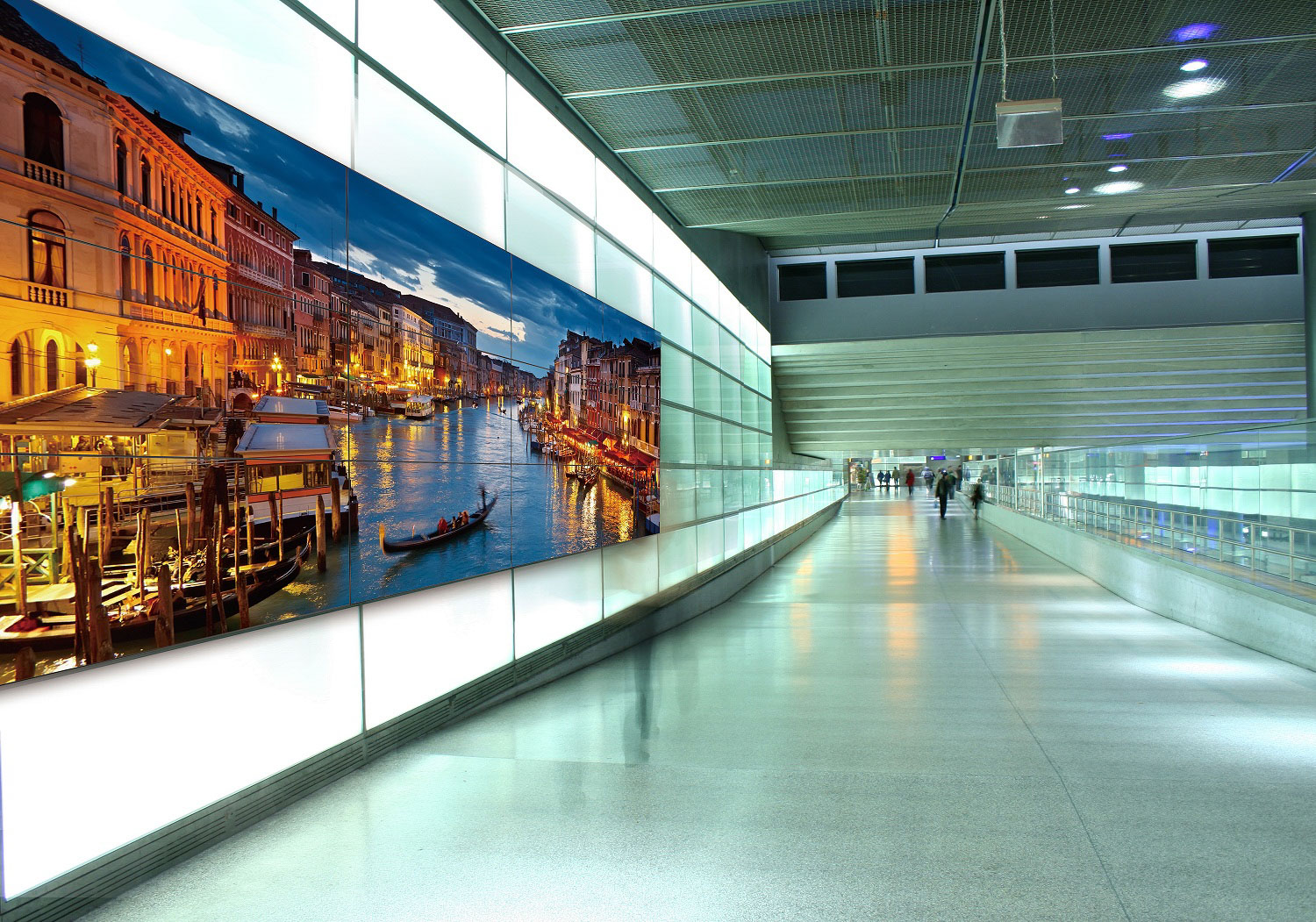 LED Wall in einer großen Halle