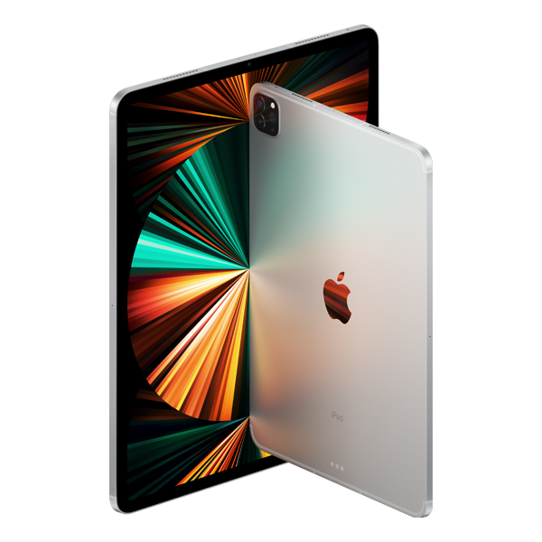 Silber iPad in Front und Seitenansicht