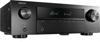 Denon-AV-Receiver in schwarz