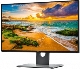  Dell Monitor mit Landschaft als Hintergrund