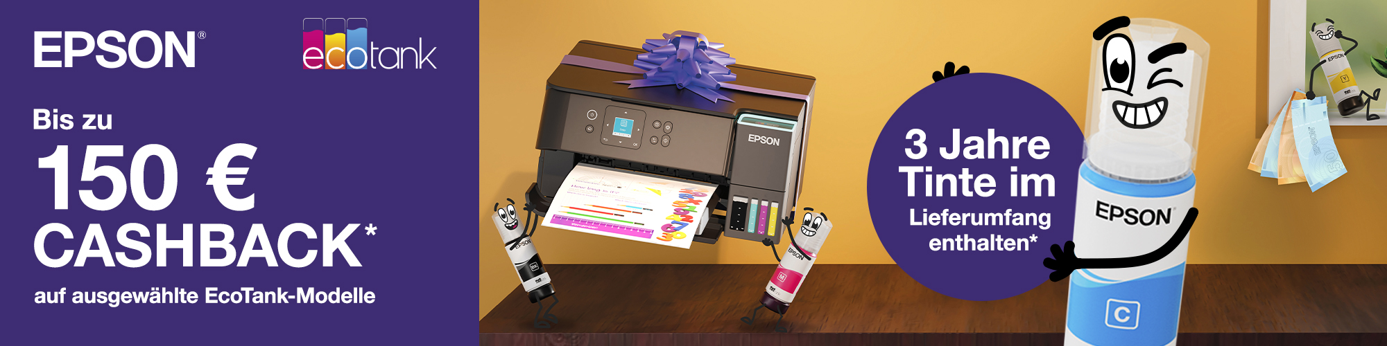 Epson EcoTank Cashback Aktion