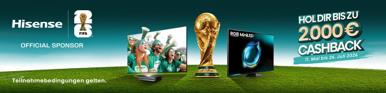 Hisense WM Cashback Aktion 2026