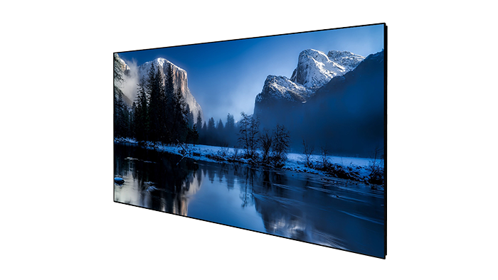 DELUXX Cinema Hochkontrast-Rahmenleinwand SlimFrame