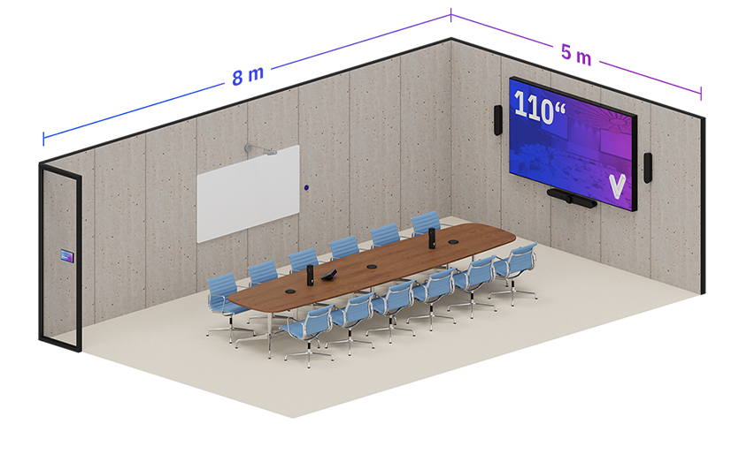Meetingraum-Layout für 12 Personen