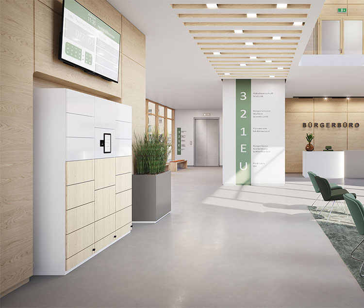 ASSMANN Alvia Smart Schließfach mit Displaysteuerung für moderne Büroorganisation assmann_allvia_smart_lifestyle