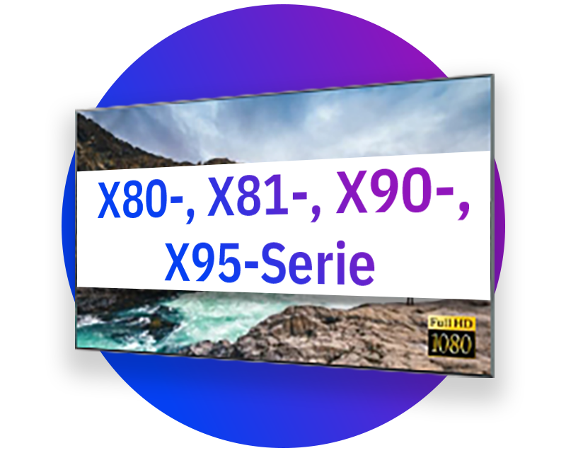 Sony Displays mit TV-Tuner (X80-, X81-, X90-, X95-Serie)