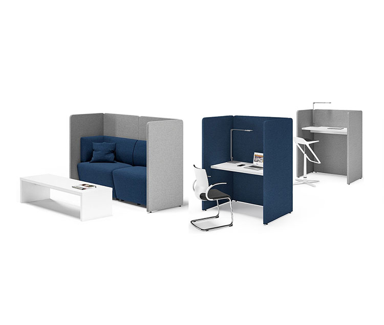 ASSMANN Syneo Line Lounge Akustikmöbel mit effektivem Schallschutz und werkzeugloser Montage syneo_line_lounge_1