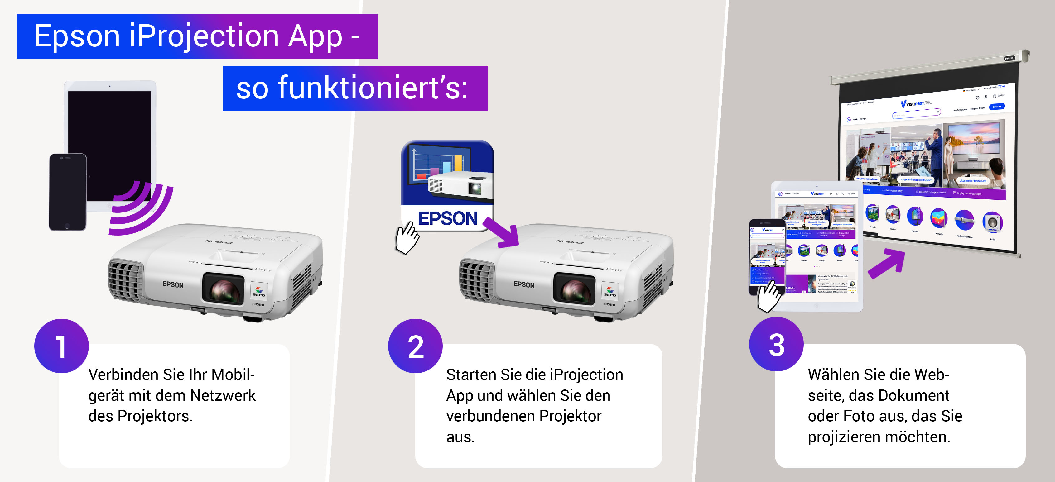 Epson iProjection App - so funktioniert's