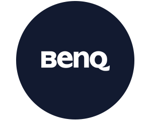 Kreis in Blau mit BenQ Logo