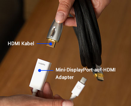 HDMI Kabel an Displayport HDMI