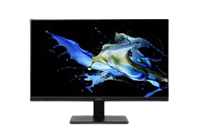 Acer Monitor mit schwarz blauen Hintergrund