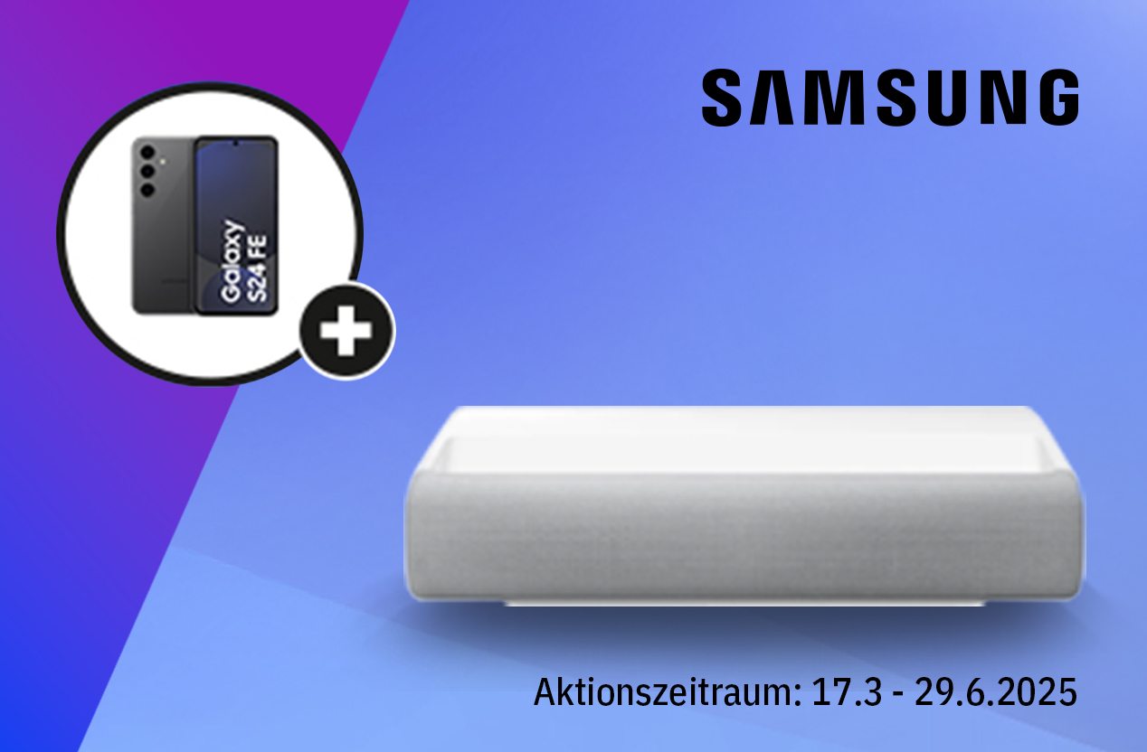Samsung Spring Bundle Aktion: The Premiere LPU7D Heimkinobeamer + Samsung Galaxy S24 FE