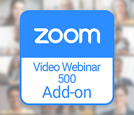 Produkt: Zoom Video Webninar 500 Add-on Lizenz