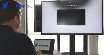 GIF wie das Screen Sharing bei dem Samsung Flip funktioniert